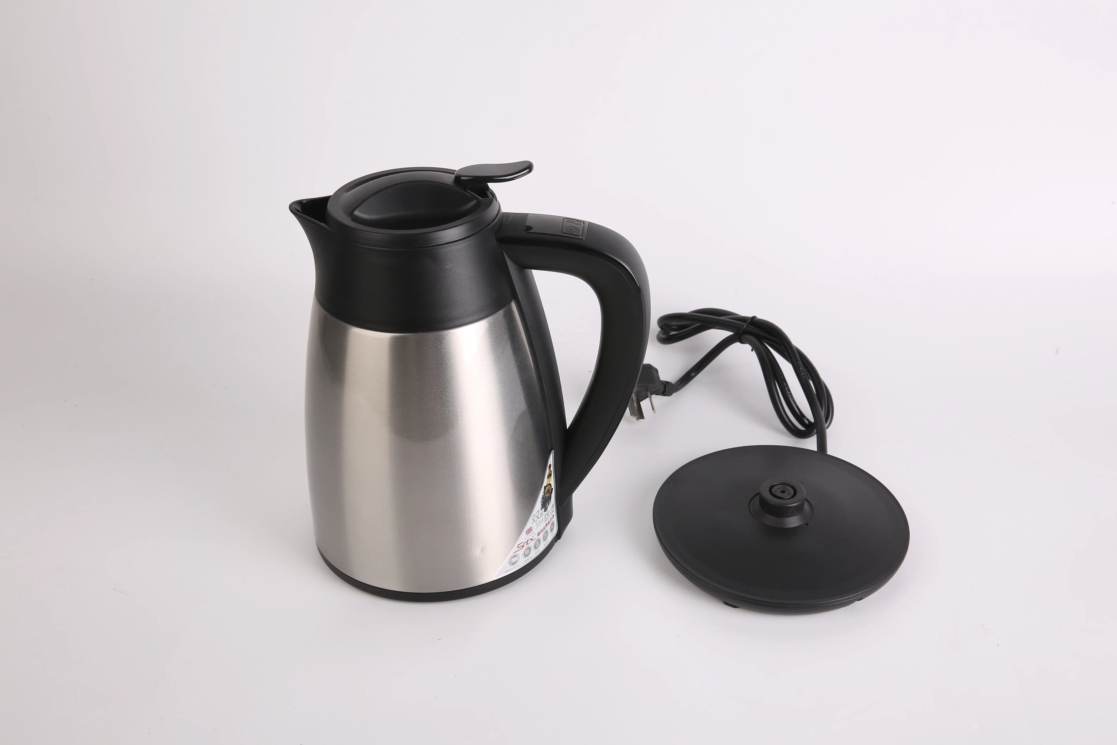 RTS High Quality 1L Portable Stainless Steel Electric Kettle 1000W Multi-Use for Household and Hotel