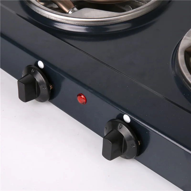 Home Appliance Double Burner Coil Hotplate Portable Cooking Stove Electric Hot Plates for Cooking