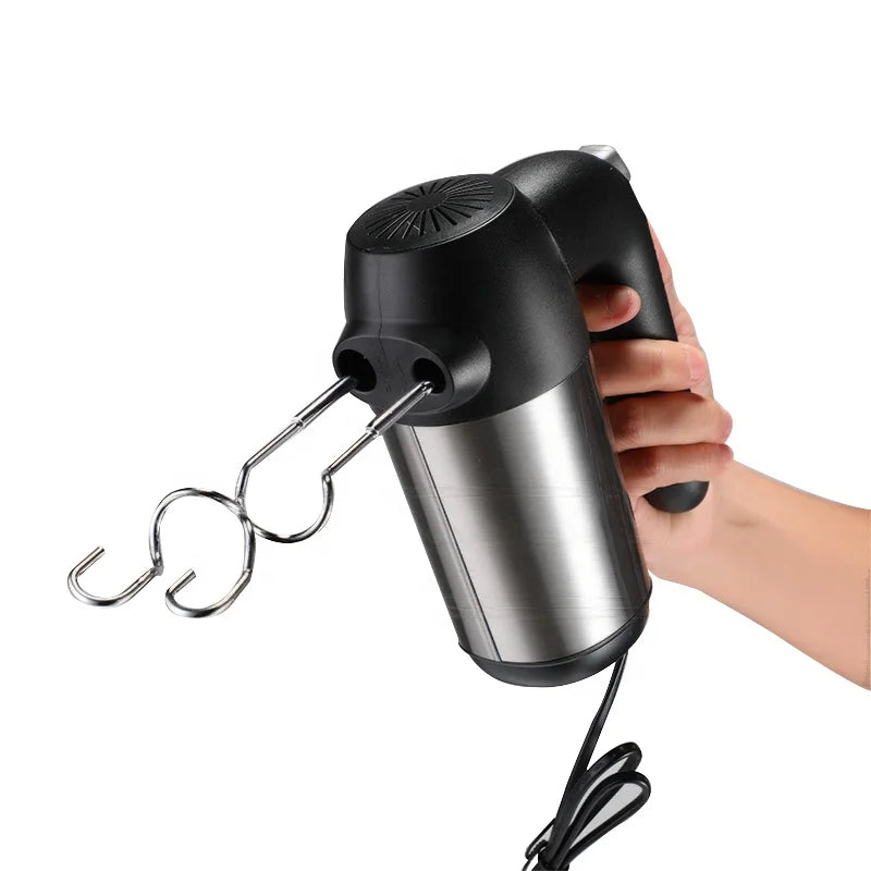 RTS New Mini Electric Hand Held Mixer 350W Household Electric Dough Food Mixer Hand Mixer Beater