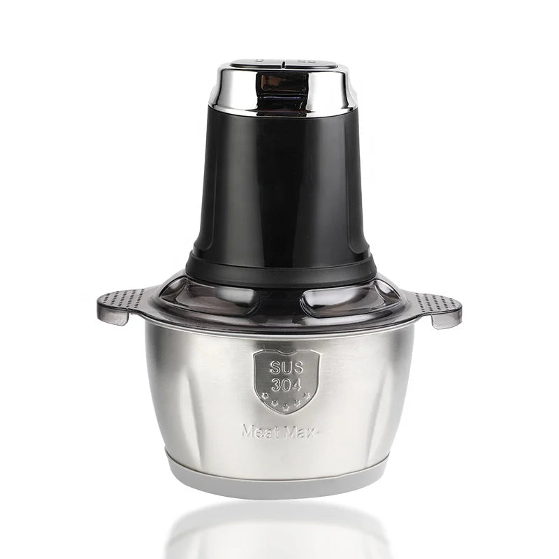 RTS Wholesale 304 Stainless Steel Household 2.5L Mini Food Chopper Processor Electric Meat Grinder