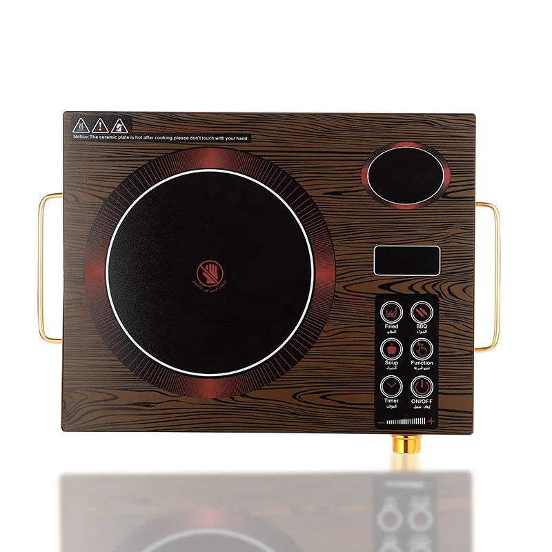 Kitchen Appliance Electric Infrared Cooker 2200w Touch Button Panel Single Electric Induction Cooker Burner