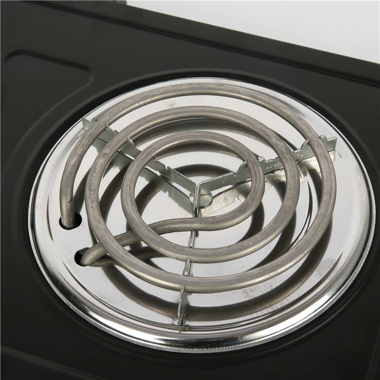 RTS Wholesale Stainless Steel Double Hot Plate Stove Countertop Spiral Electric Hot Plate Cooking Element