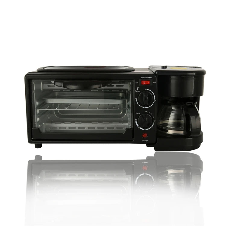 RTS Breakfast Maker Sandwich Machine Egg Frying Pan Meat Roaster Make Coffee 3 in 1 Multifunction Breakfast Machine