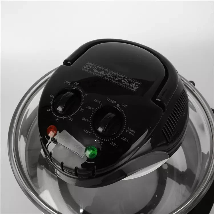 20L Household Multifunctional Electric Fryer French Fries Machine Smart Glass Visualization Lightwave Oven