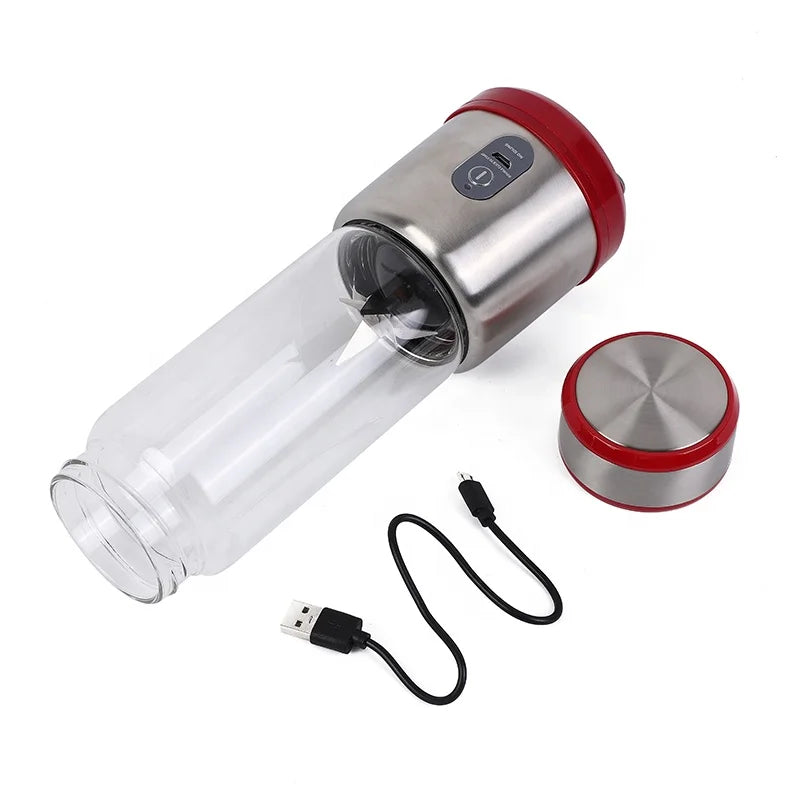 RTS 150W/5v 450ML 15000-16500r/min USB 52CM Rechargeable Convenient Safety Switch Design Electric Portable Juicer Cup