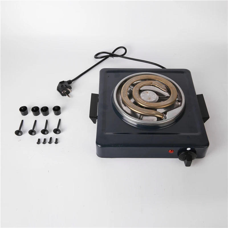 RTS House Mini Table Top Temperature Control Coil Stove Portable Electric Cooking Stove Single Spiral Coil Electric Hot Plate