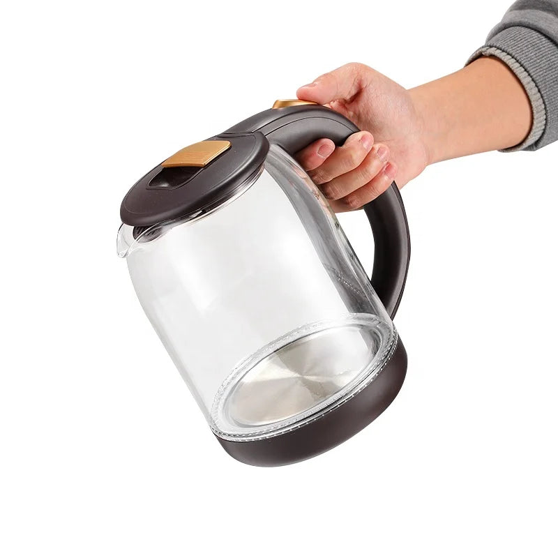 High Quality 2L 360 Degree Rotational Base Kettle Glass Electric Kettle for Household