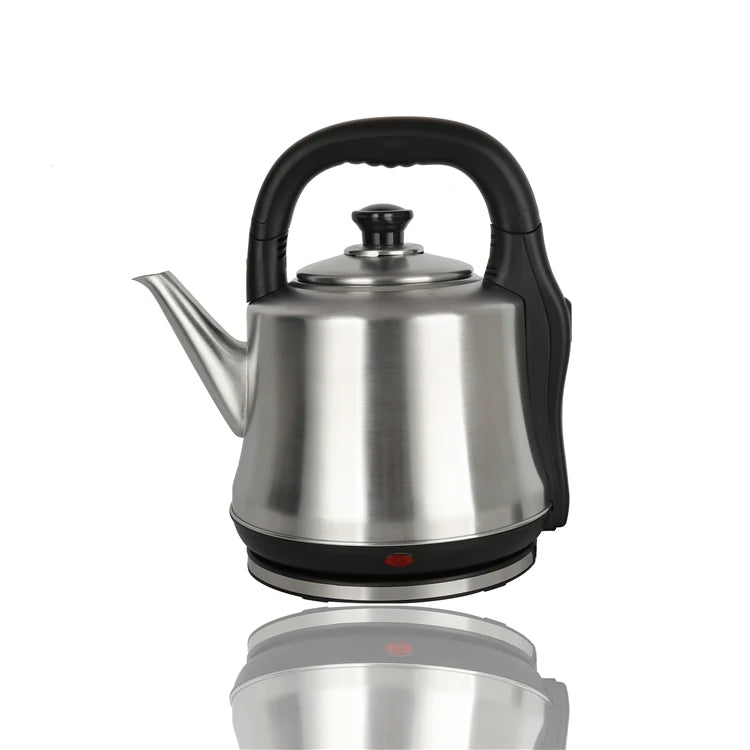 RTS Wholesale Stainless Steel Electric Kettle 4L Big Size Fast Water Boiling Black Color for Household and Hotel Use