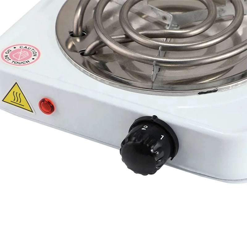 RTS Portable 1000w Mini Cookwares Countertop Single Electric Hot Plate Stove With Adjustable Temperature for Cooking