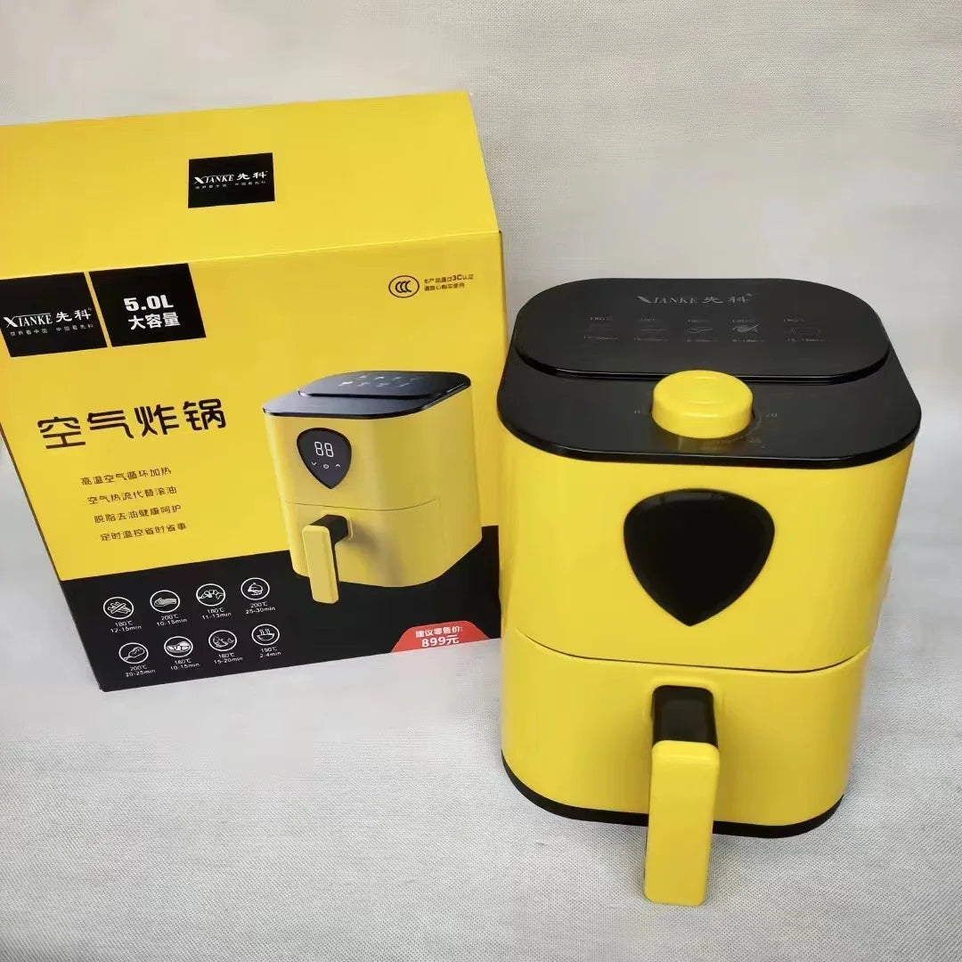 New 6L Large Capacity Household Multi-Function Steam Air Fryer Custom Oil Free Deep Fryer