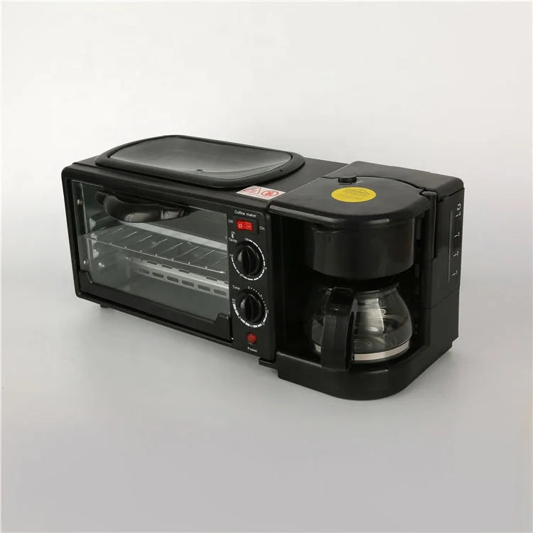 Breakfast Maker Sandwich Machine Egg Frying Pan Meat Roaster Make Coffee 3 in 1 Multifunction Breakfast Machine