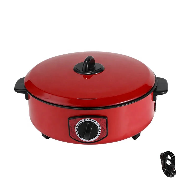 RTS 1000W Non-Stick Coating Electric Skillet Wholesale Home and Hotel Use Multifunctional Energy Saver