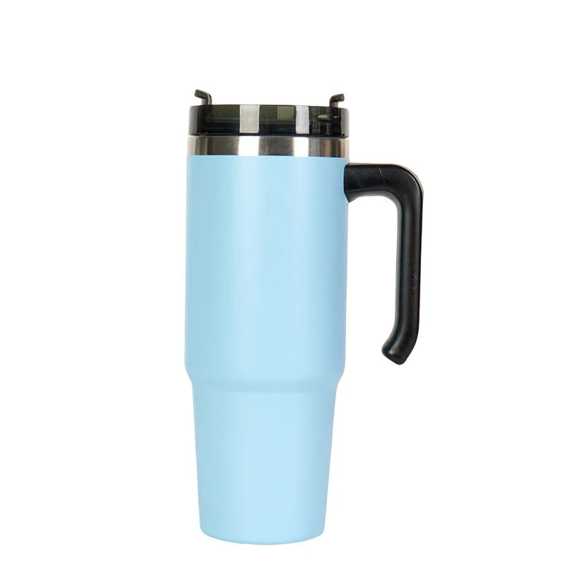 Free Plastic Acrylic Tea Coffee Lid Insulated Cups 600ml Thermos Vacuum Double Wall Stainless Steel Tumblers