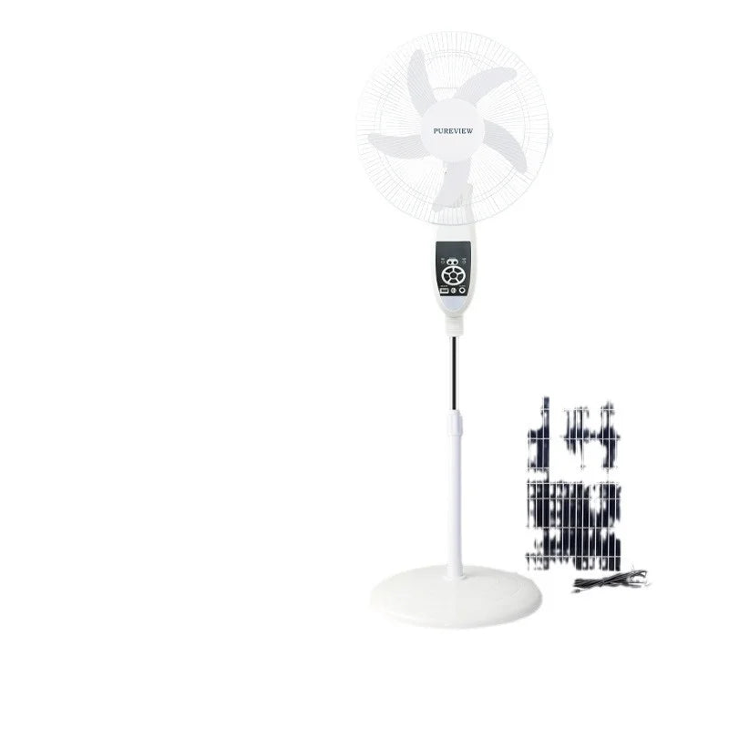 Hot Sale 16-Inch Solar Floor Fan Remote Control Large Capacity Battery Charging Stand for Household Use Special Offer for
