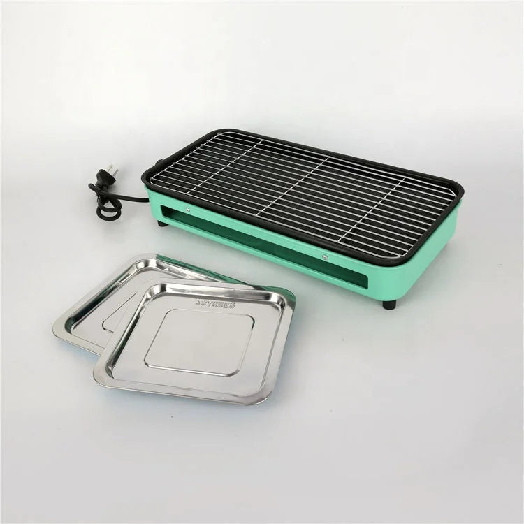 New Portable Household Kitchen Smokeless Bbq Machine Indoor Multifunctional Barbecue Electric Grill Pan
