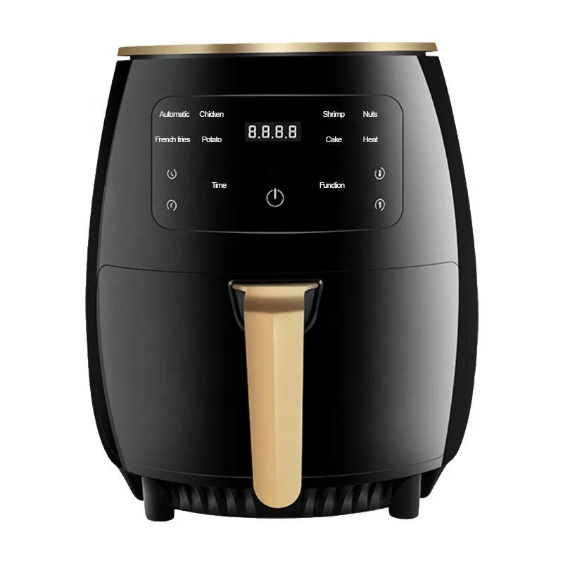 4.5L Large Capacity Air Fryer Digital Display Air Deep Fryer Smart Touch Screen French Fries Machine