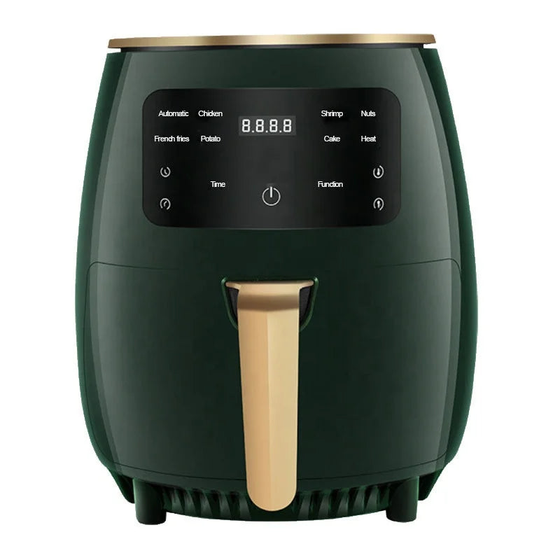 4.5L Large Capacity Air Fryer Digital Display Air Deep Fryer Smart Touch Screen French Fries Machine