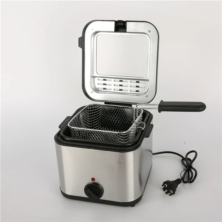 RTS Custom Large Capacity 1200W Electric Deep Fryer Stainless Steel Kitchen Home Appliance