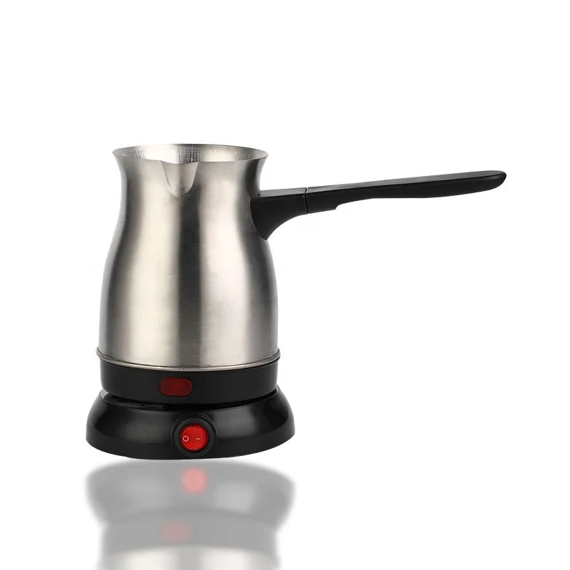 RTS Home Appliance 800W Coffee Pot Electric Stainless Steel Turkish Coffee Pot 0.8L Stainless Coffee Pot