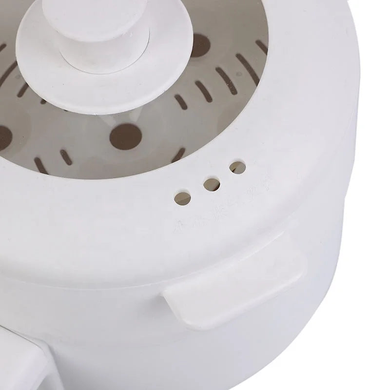 700W 1.8L 220V 18CM Mini Food Noodle Soup Travel Portable Pot Electric Multi Cooking Pot with Steamers