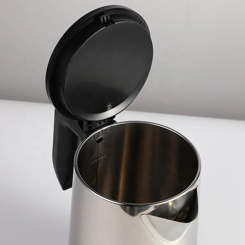 2L Household Electric Kettle Double Wall 201 Stainless Steel Boil-Dry Protection Electric Thermo Kettle