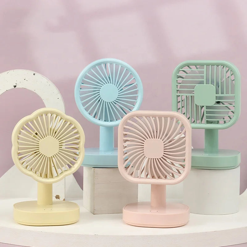 Portable Personal Home Travel 400mAh Battery 3 Speeds Mini USB Rechargeable Desktop Desk Table Fan