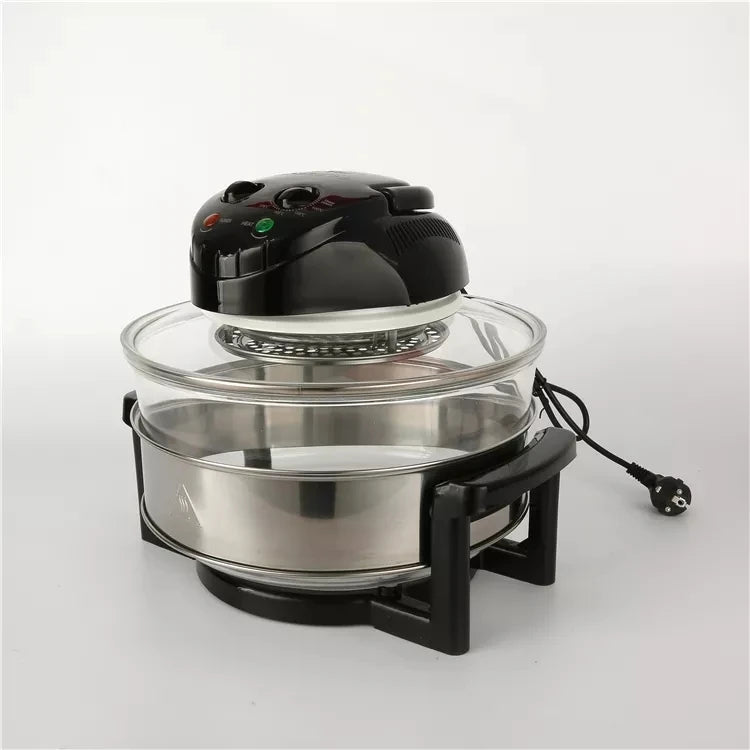 20L Household Multifunctional Electric Fryer French Fries Machine Smart Glass Visualization Lightwave Oven