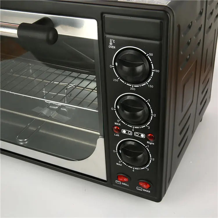 30L Multi-functional Household Pizza Maker Fruit Barbecue Toaster Oven Electric Mini Stove Oven With 2 Hot Plate