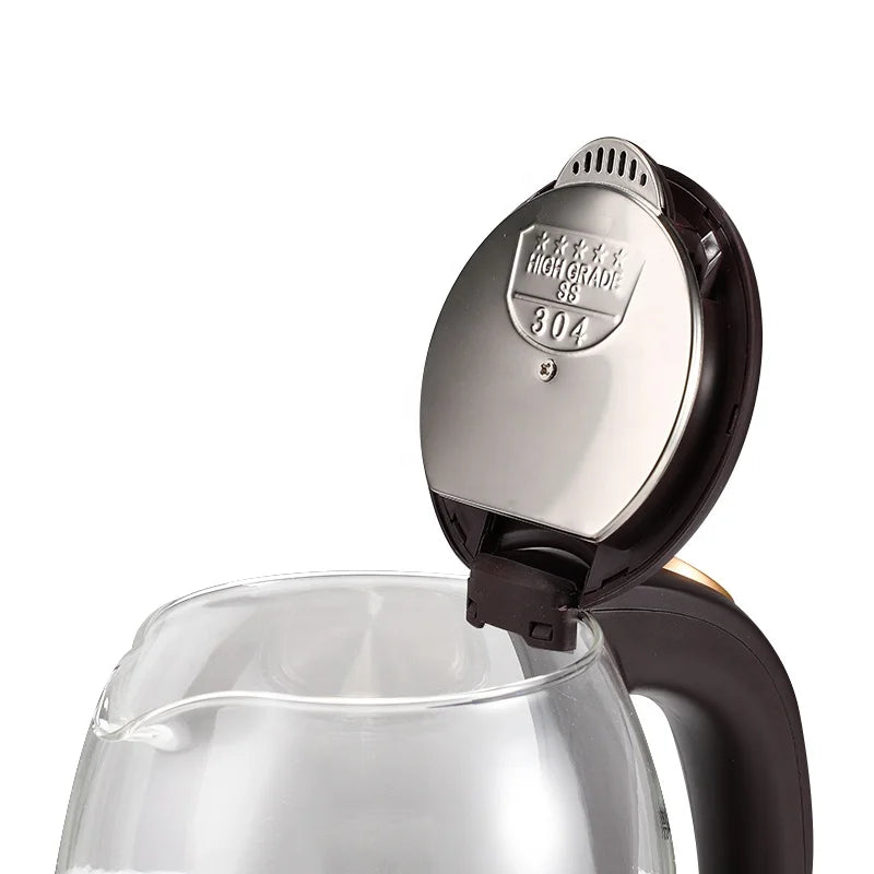 High Quality 2L 360 Degree Rotational Base Kettle Glass Electric Kettle for Household