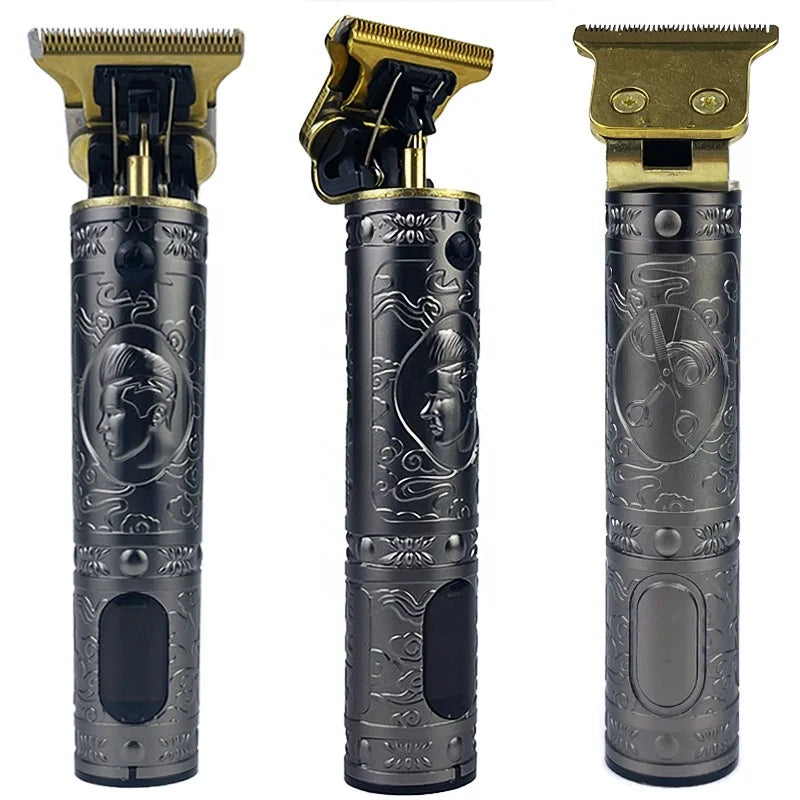 Wholesale Rechargeable Cordless Hair Trimmer Haircut Grooming Kit T9 Professional Mens Hair Clippers