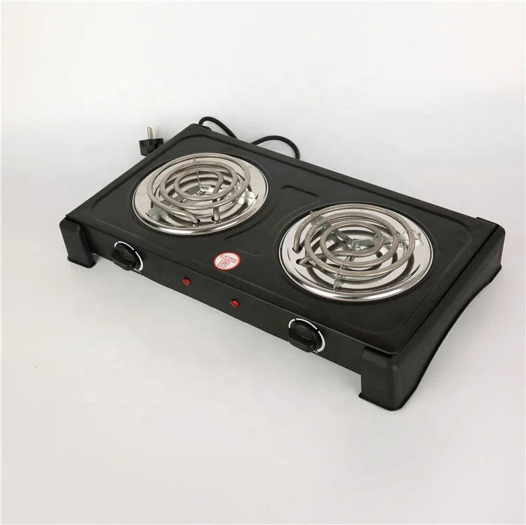 Wholesale Stainless Steel Double Hot Plate Stove Countertop Spiral Electric Hot Plate Cooking Element