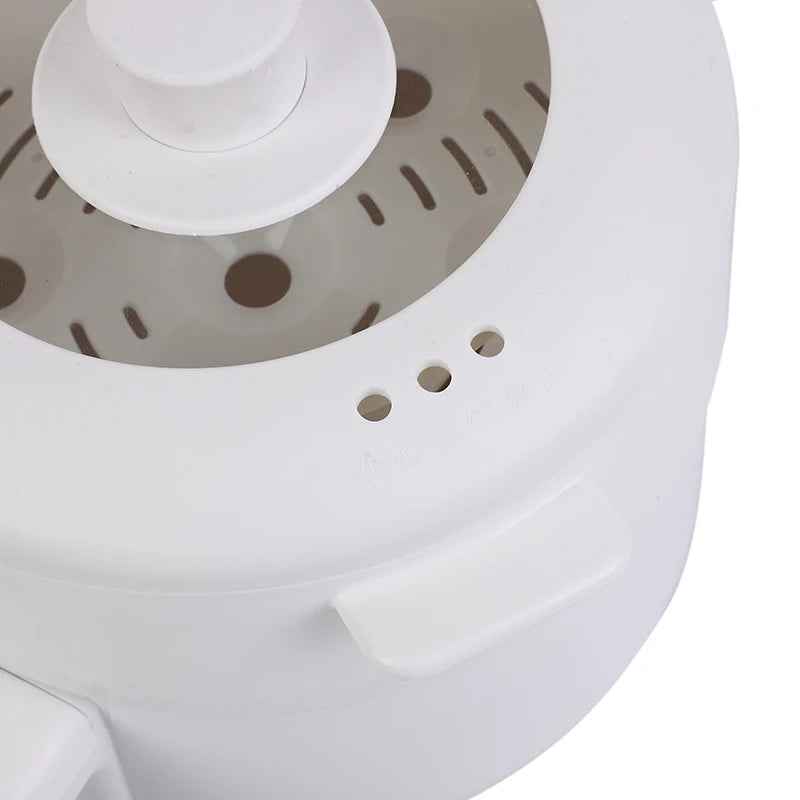 RTS 700W 1.8L 220V 18CM Mini Food Noodle Soup Travel Portable Pot Electric Multi Cooking Pot with Steamers