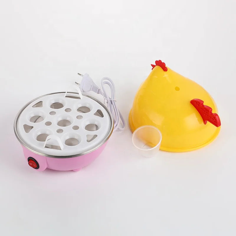 RTS Cute Chick-Shaped Automatic Egg Cooker Multifunctional Stainless Steel Electric Egg Boiler for Home Use Household