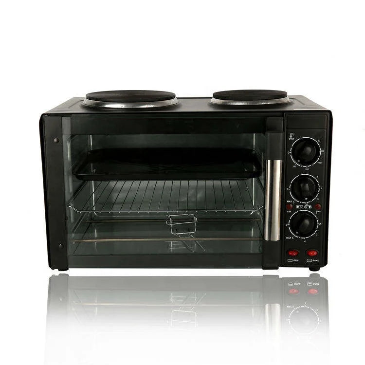 30L Electric Toaster Oven Portable Large Table Benchtop Home Baking Electric Built-in Oven Stove With Hot Plate