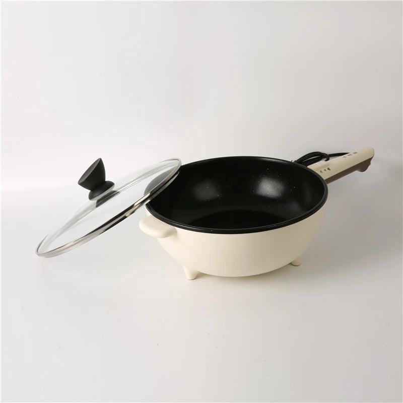 Multifunctional Cooking Pot Pans Fry Mini Cooker Kitchen Round Multi High Quality Non-stick Electric Frying Pan