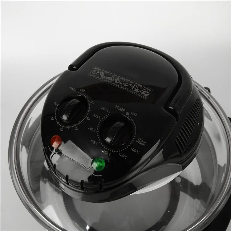 RTS 20L Household Multifunctional Electric Fryer French Fries Machine Smart Glass Visualization Lightwave Oven