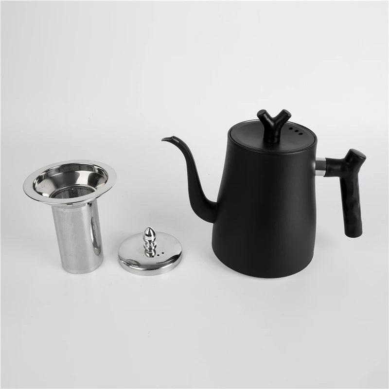 RTS Wholesale 304 Stainless Steel Pour Over Tea Coffee Tool Temperature Control Electric Gooseneck Kettle