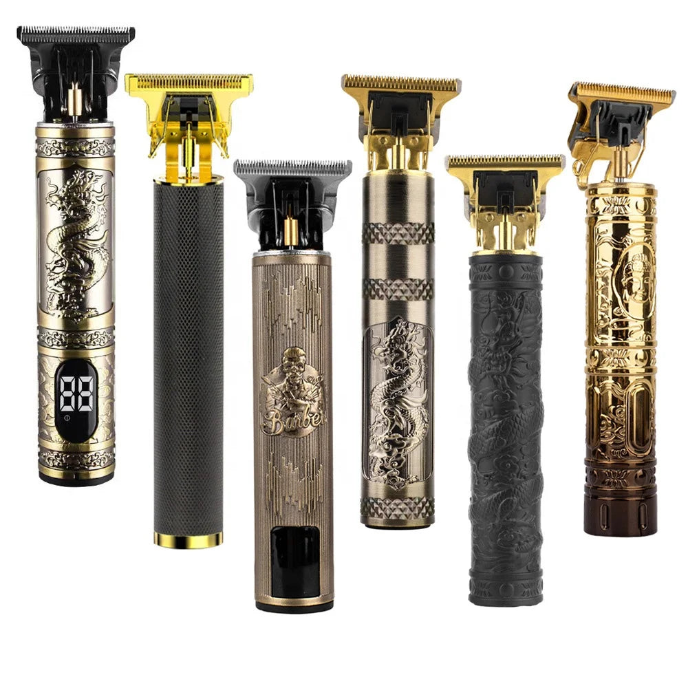 Vintage T9 Charger Electric Cordless Hair Cutting Machine Professional for Men Clipper Hair Trimmer