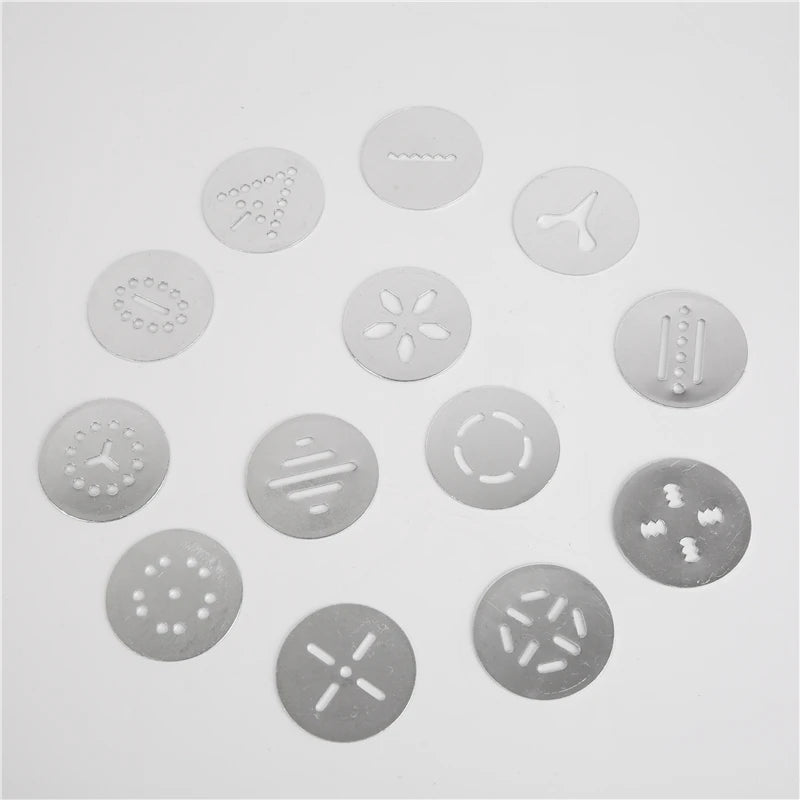 RTS Diy Biscuits Cookie Press Gun Kit Stainless Steel 13 Cookie Mold Discs 8 Piping Nozzles Churros Maker Machine Set Tool Kit