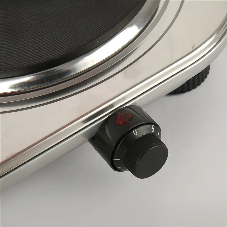 RTS Kitchen Use Double Hot Plate Stove 1000W Electric Hot Plate Portable 2 Burner Hot Plate