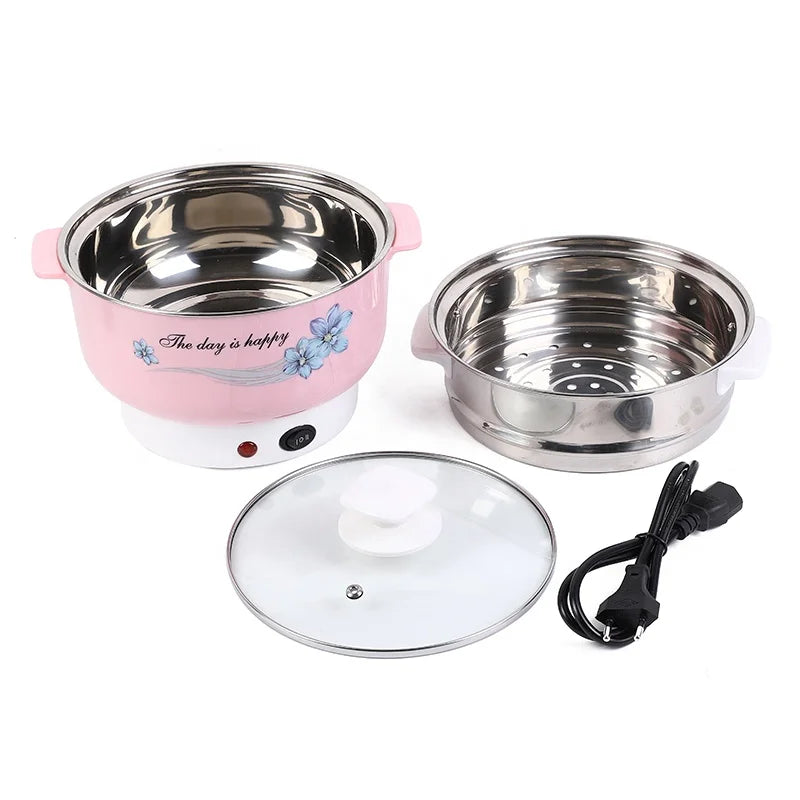 RTS 800W 20/22cm 220V 100cm High Quality Low Price Stew Pot Hot Sales Stainless Steel Electric Steam Cooking Pot