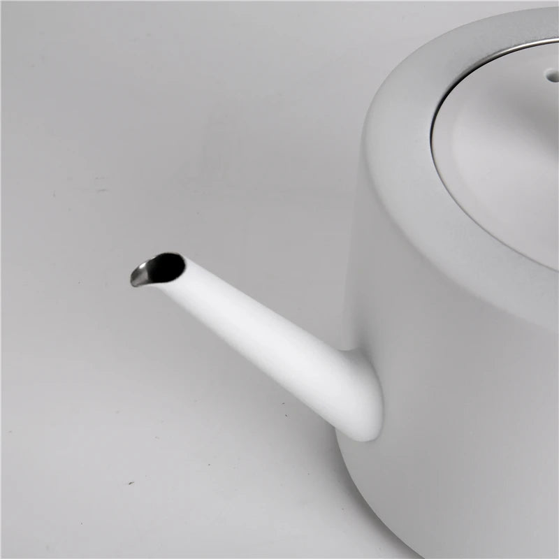 RTS Hot Sale 304 Stainless Steel Tea Kettle 1.5L White Teapot Universal Gas Kettle Grip Water Kettles