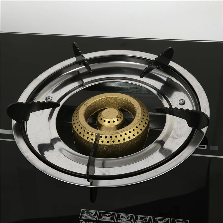 2024 New Style Kitchen Appliances Tempered Glass Top Cooking Built-in 2 Burner Gas Stove