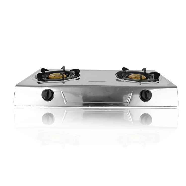 Appliances Kitchen Gas Cooktops Stainless Steel 2 Burners Table Top Gas Stove Cooker