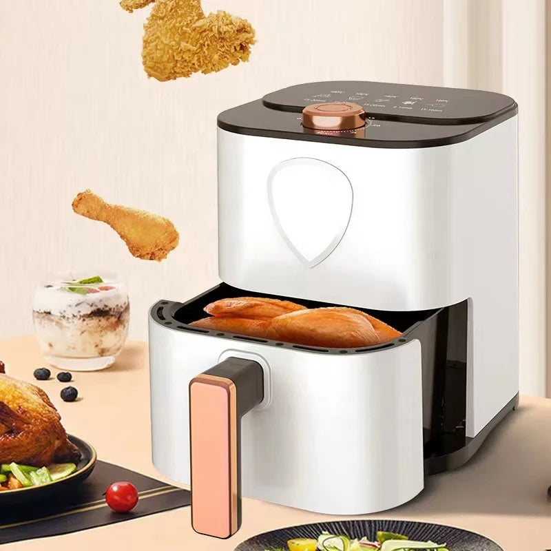 New 6L Large Capacity Household Multi-Function Steam Air Fryer Custom Oil Free Deep Fryer