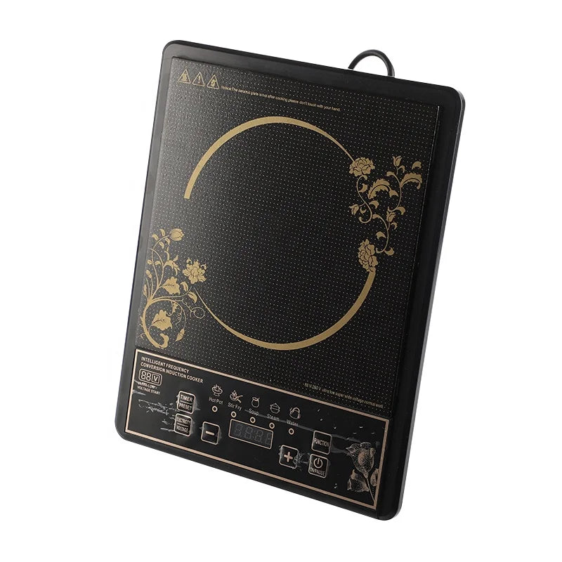 RTS 2200W Household Induction Cooker Glass Ceramic Plate Single Burner Portable Kitchen Appliance Induction Cooker