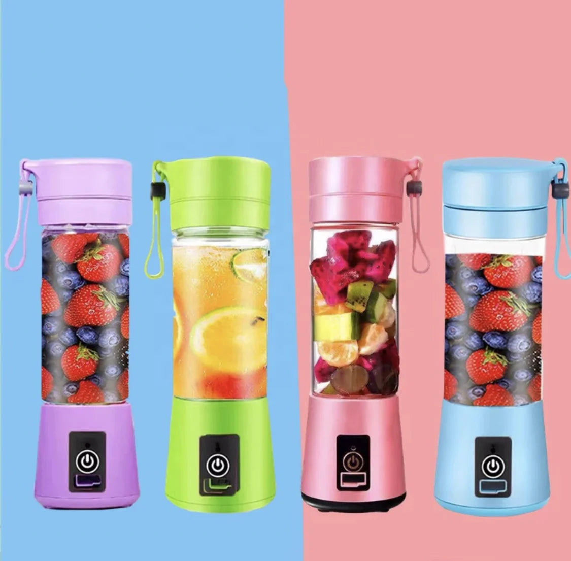 Portable Mini Electric Blender Home Usb 6 Blades Blender Juicer Cup Machine Rechargeable Fruit Juice Blenders