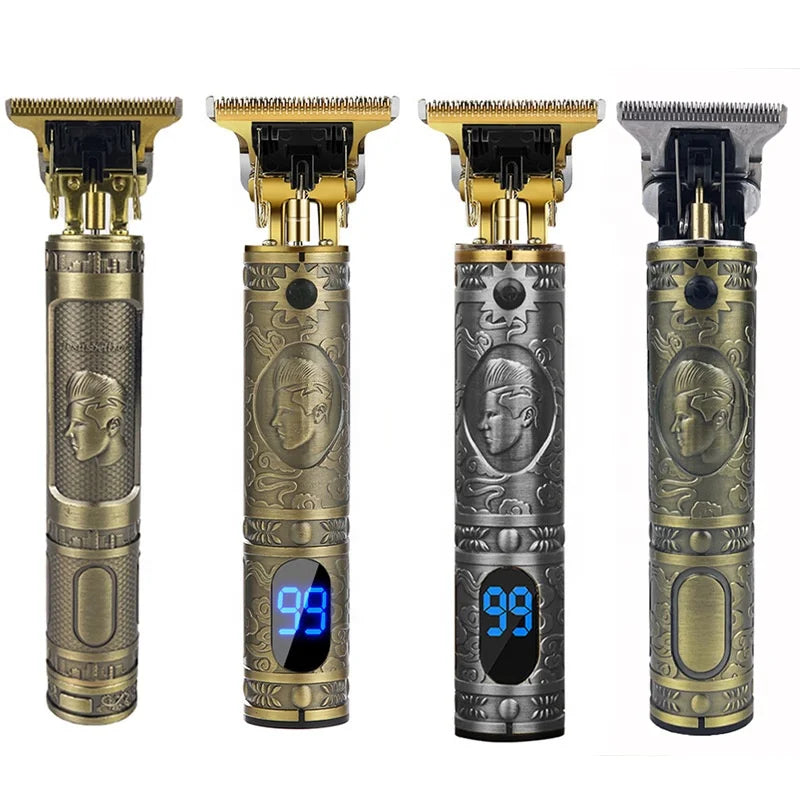 Wholesale Rechargeable Cordless Hair Trimmer Haircut Grooming Kit T9 Professional Mens Hair Clippers