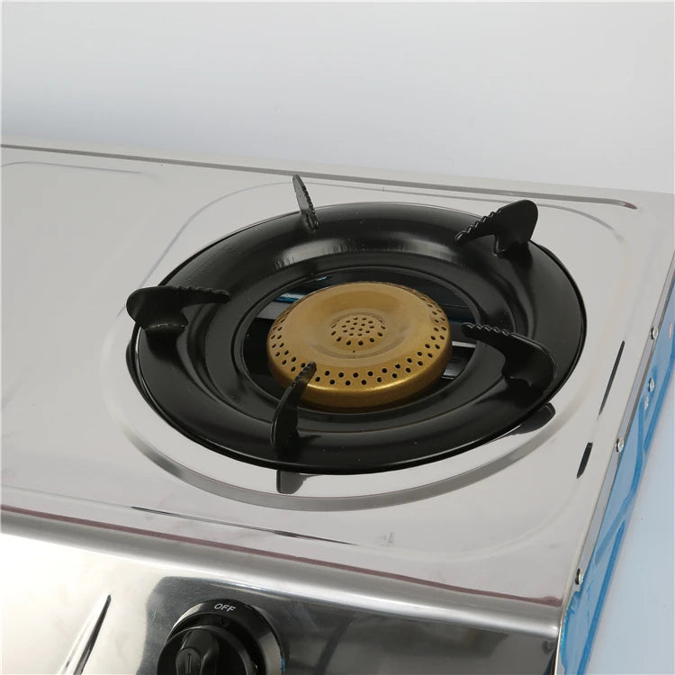 Appliances Kitchen Gas Cooktops Stainless Steel 2 Burners Table Top Gas Stove Cooker