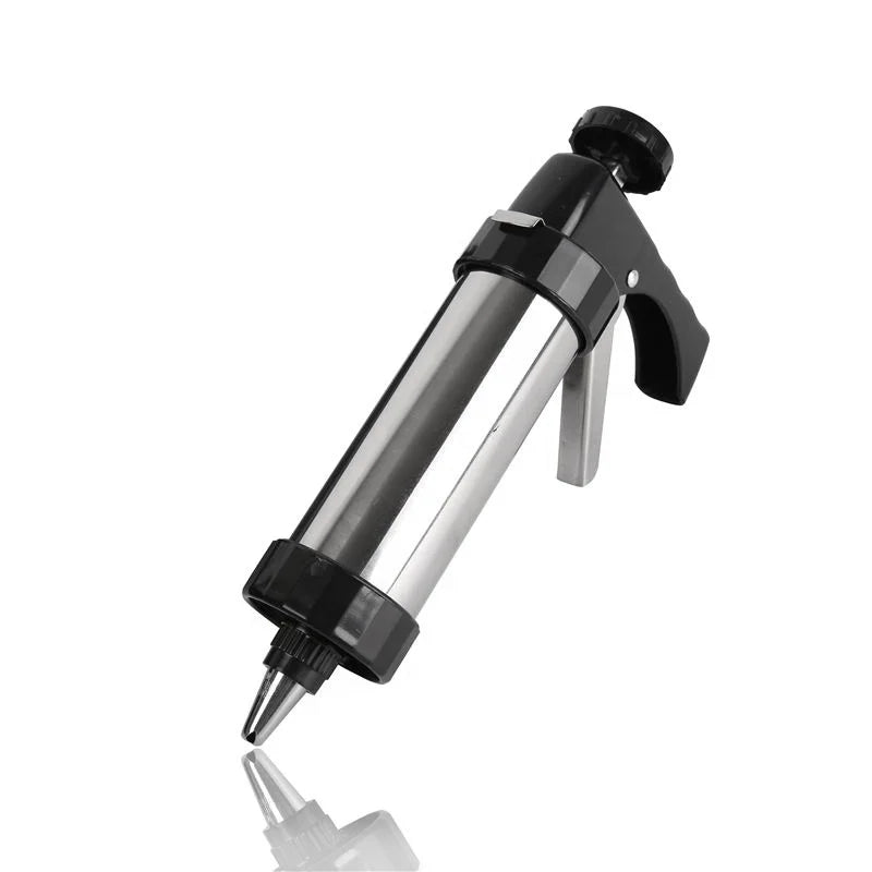 Diy Biscuits Cookie Press Gun Kit Stainless Steel 13 Cookie Mold Discs 8 Piping Nozzles Churros Maker Machine Set Tool Kit